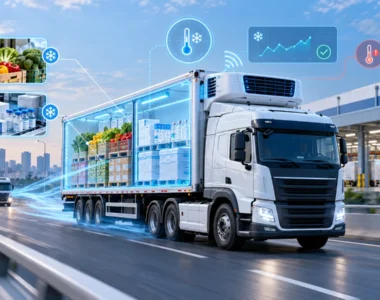 Cold-chain GPS and temperature monitoring