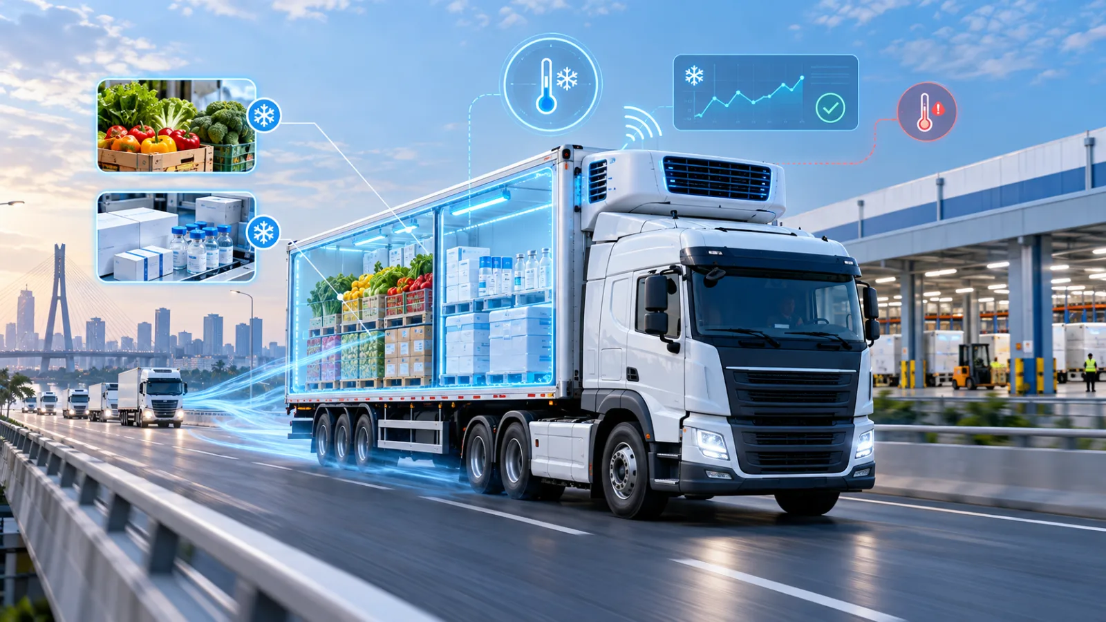 Cold-chain GPS and temperature monitoring