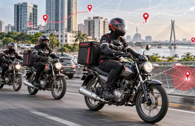 GPS tracking for dispatch bikes and delivery fleets