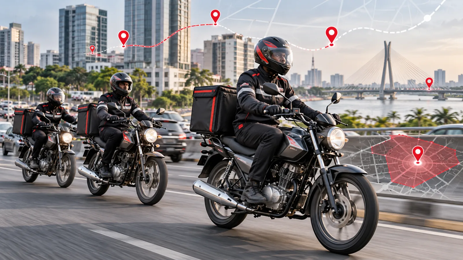 GPS tracking for dispatch bikes and delivery fleets